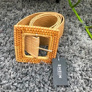 SHEIN wicker belt